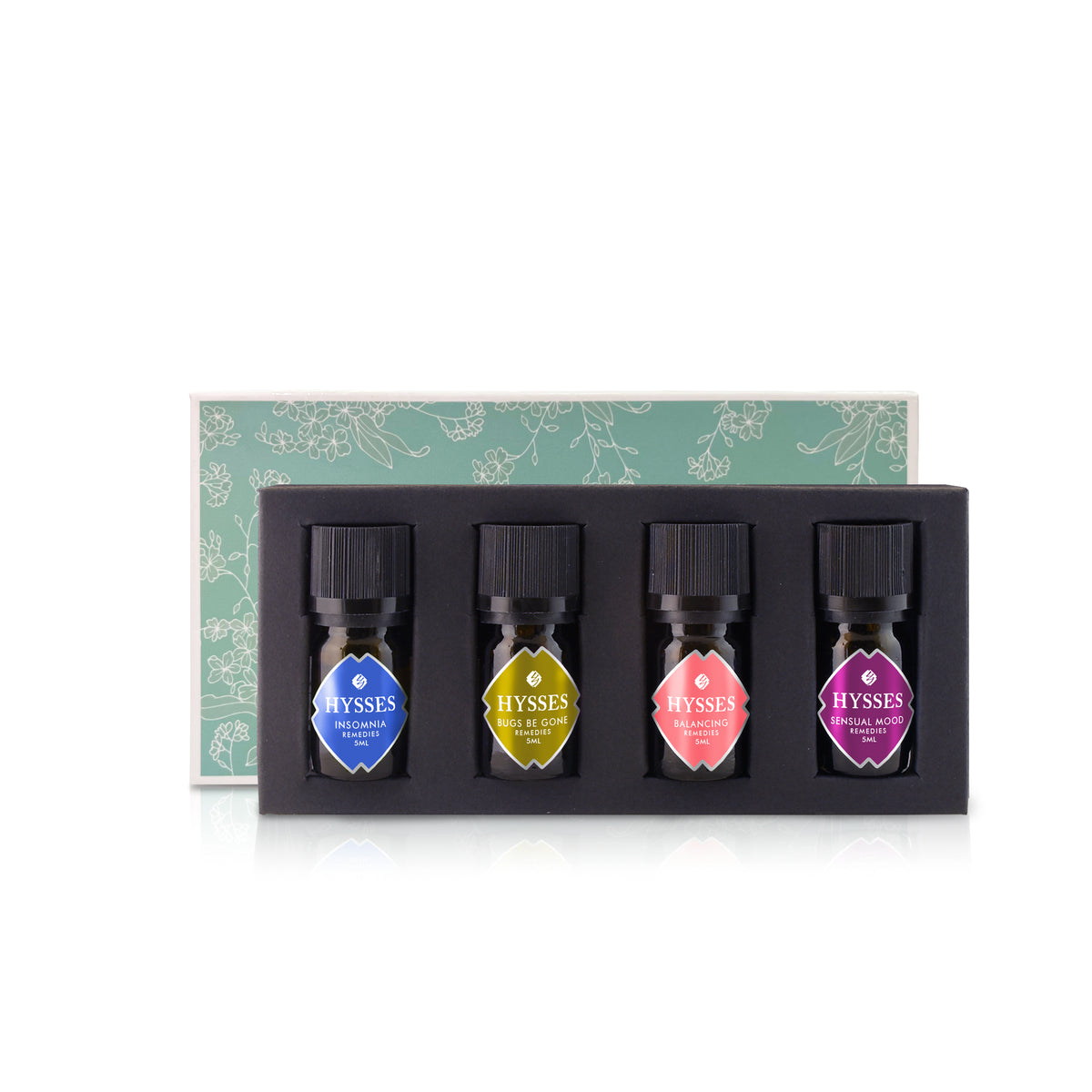 Essential Oil Blends, Set of 4 (Insomnia, Bugs Be Gone, Balancing, Sensual Mood)