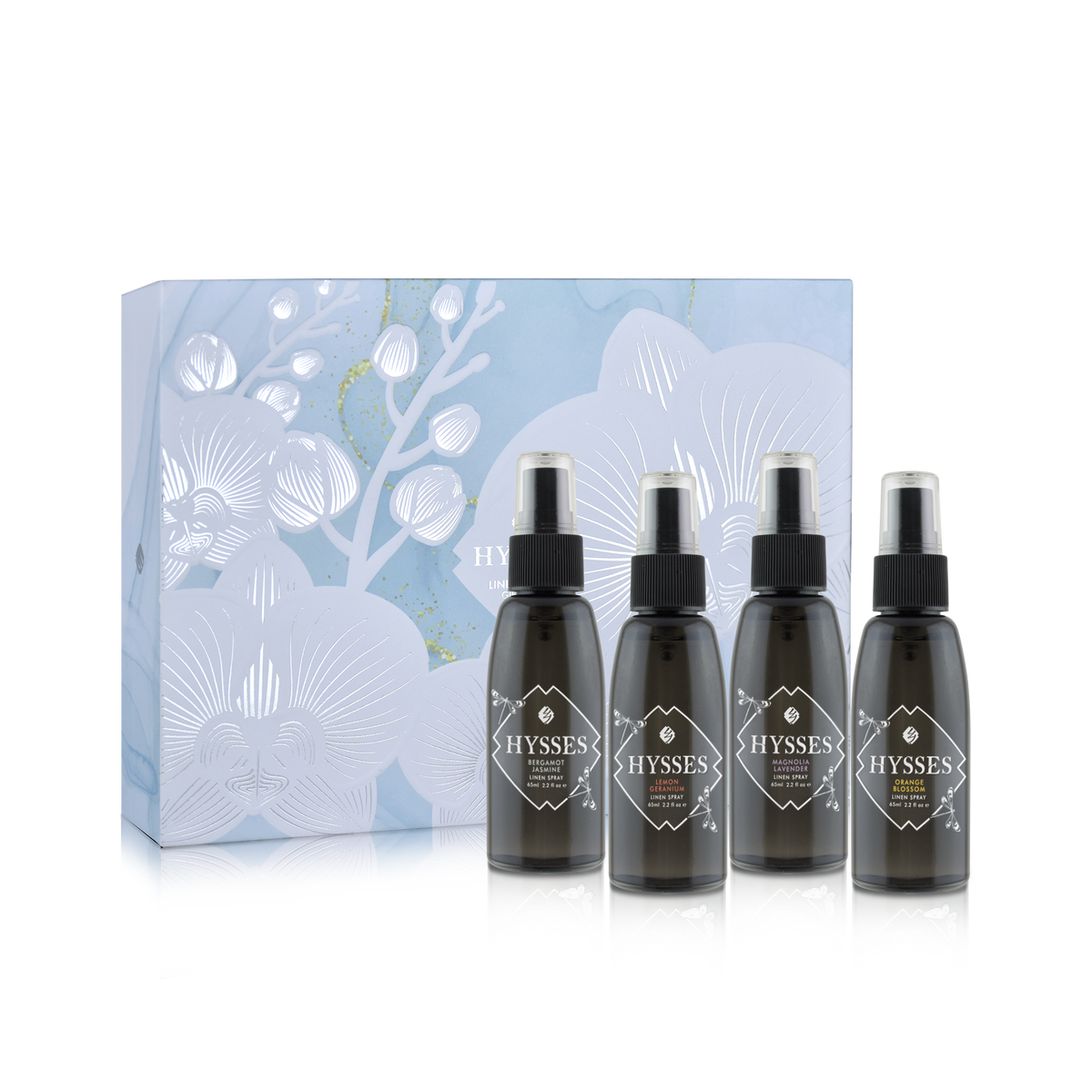 Gift Set Of 4 Linen Spray Set, 65ml (Lemon Geranium, Orange Blossom, Magnolia Lavender, Bergamot Jasmine)