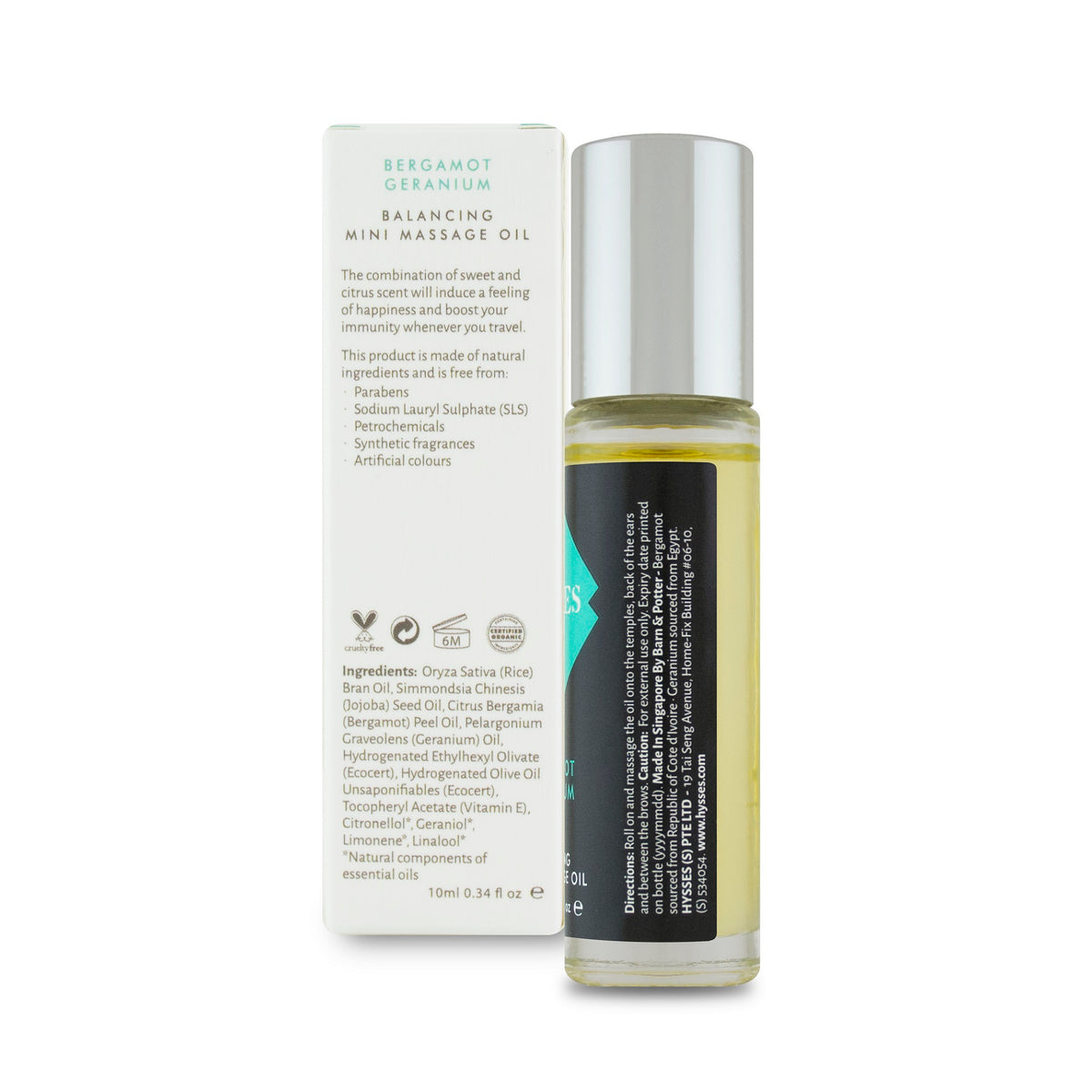 Mini Massage Oil Bergamot Geranium