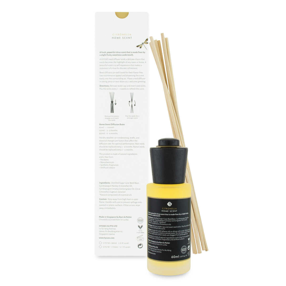 Home Scent Reed Diffuser Frankincense Lemongrass