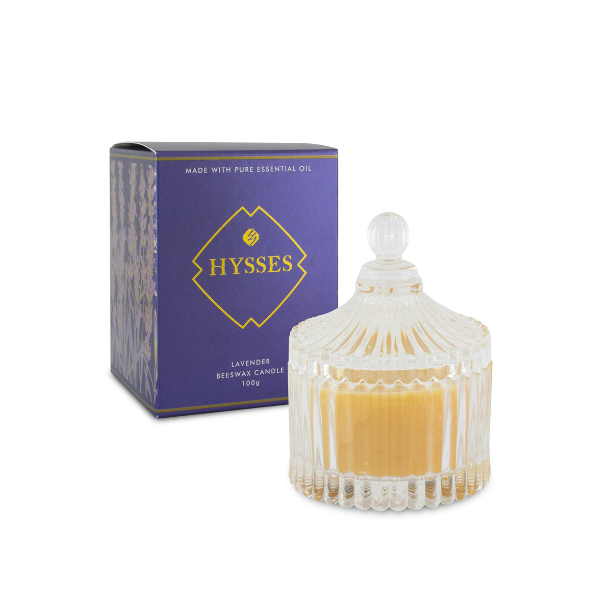 Beeswax Candle Lavender